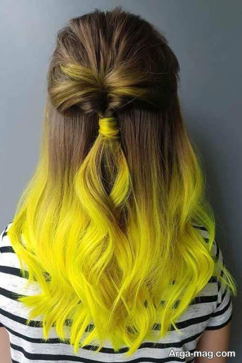 رنگ موی زرد 