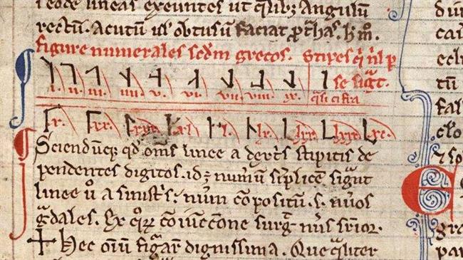 طرز نوشتن اعداد در قرن 13