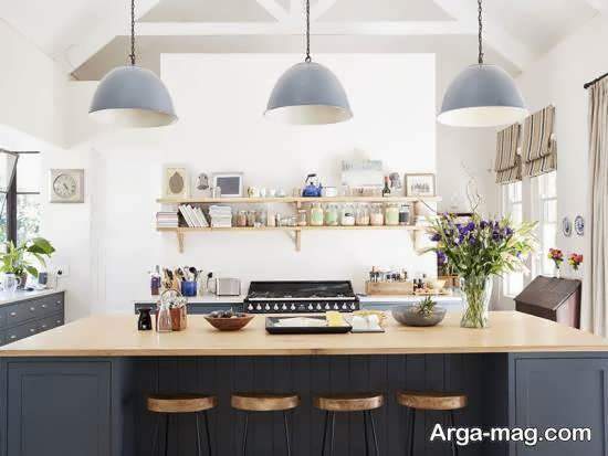 مجموعه ای دوست داشتنی و متنوع از نورپردازی اپن آشپزخانه