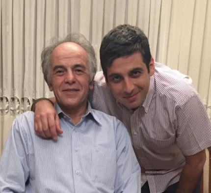 حمید گودرزی در کنار پدرش+عکس