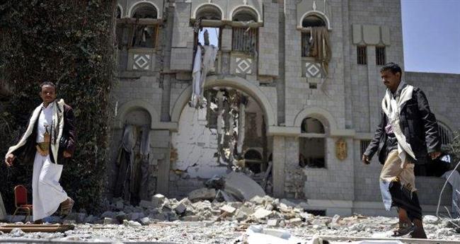 بمبباران یمن توسط جنگنده‌های عربستان
