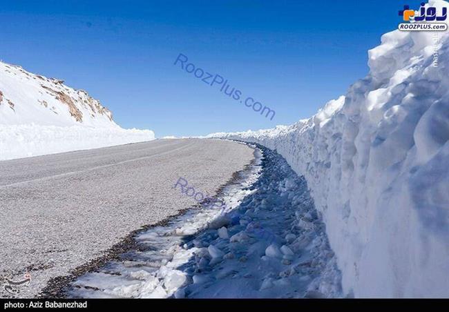 عکسی جالب از ارتفاع برف در لرستان
