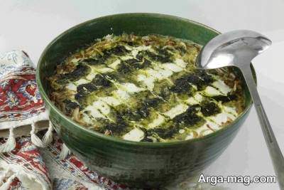 طرز تهیه آش سبزی