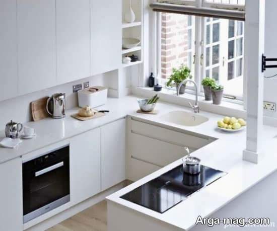 طراحی آشپزخانه سفید