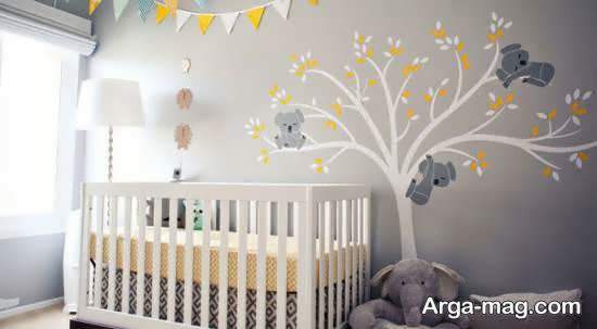برچسب های دیواری برای اتاق نوزاد دختر و پسر