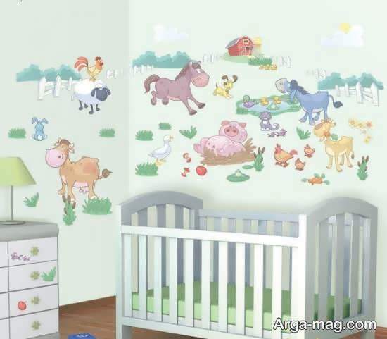 استیکر اتاق نوزاد با طرح های زیبا و جذاب
