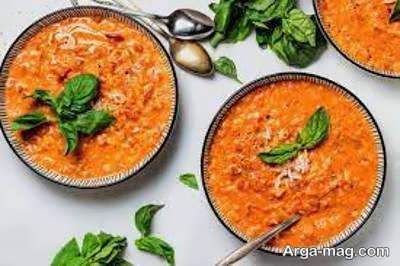 آموزش شیوه ی تهیه سوپ گوجه
