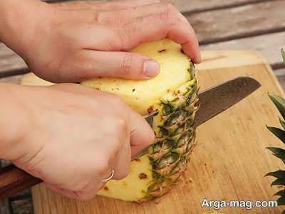 چدا کردن پوست آناناس
