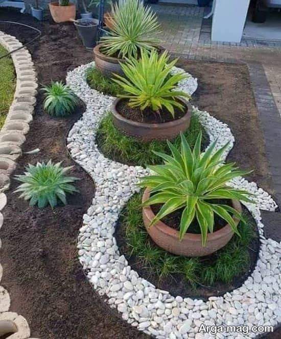 جدیدترین طراحی باغچه حیاط