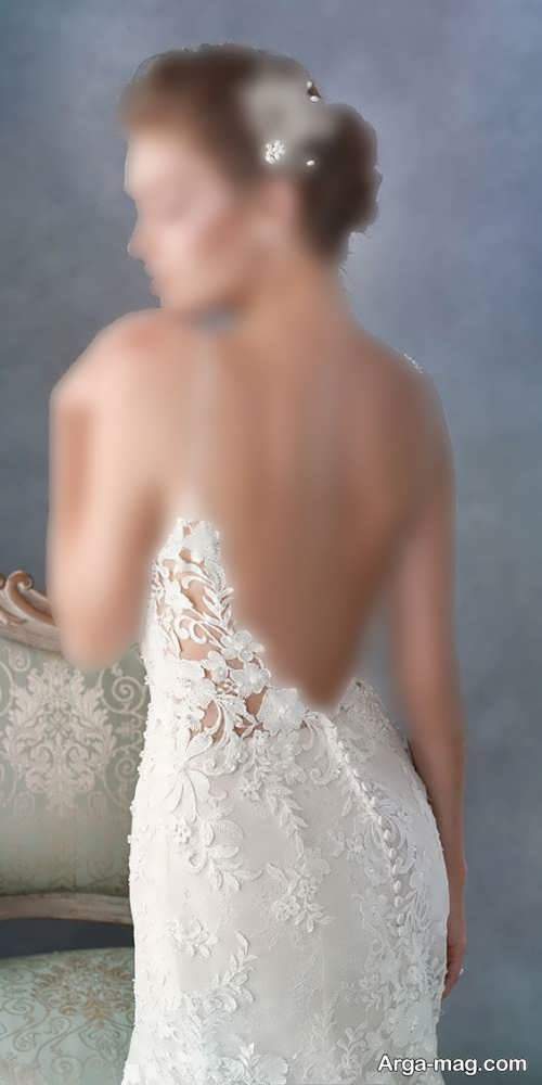 طرح پشت لباس عروس 