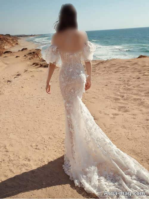 پشت لباس عروس 