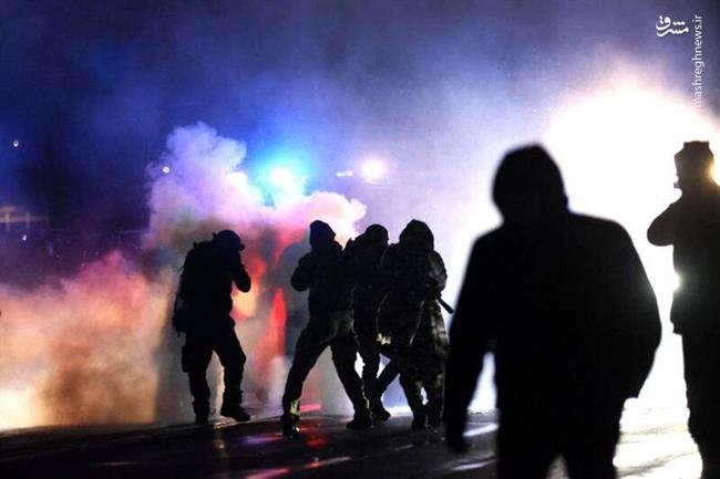 زبانه کشیدن مجدد آتش اعتراضات و ناآرامی‌ها در آمریکا / جامعه آمریکا ازهم‌گسیخته شده است + تصاویر