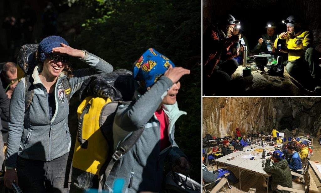 پایان ماجراجویی گروهی داوطلب بعد از 40 شبانه روز زندگی در غار زیرزمینی در فرانسه
