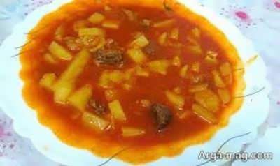 طرز تهیه خورش سیب زمینی خوشمزه و لذیذ