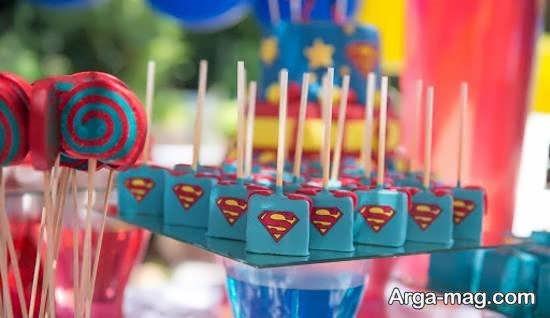 طراحی و دیزاین جشن تولد با استفاده از طرح های سوپرمن