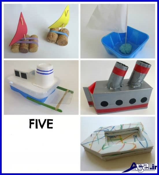 انواع کاردستی قایق برای کودکان