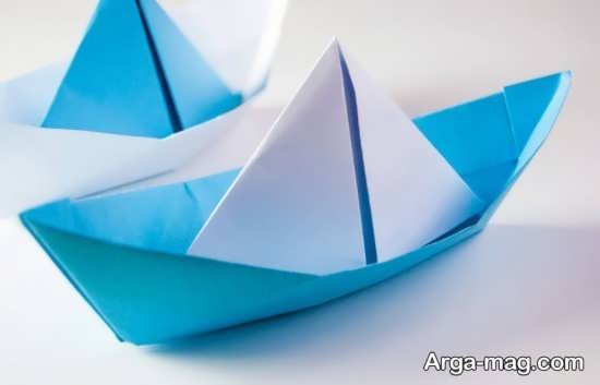 کاردستی قایق با کاغذ رنگی
