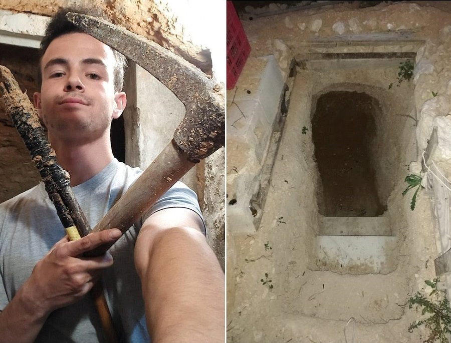 پسر نوجوان برای تخلیه عصبانیتش یک غار زیرزمینی در خانه شان ساخت