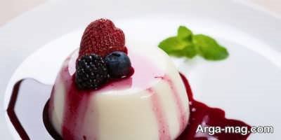تزیین ژله سفید