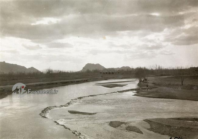 نمایی از زاینده رود اصفهان