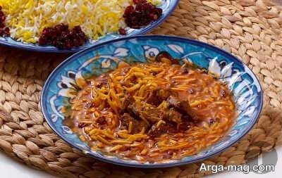 طرز تهیه خورش بادام زمینی از غذاهای لذیذ کرمانشاهی