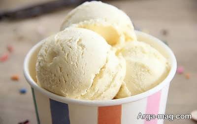 بستنی وانیلی 