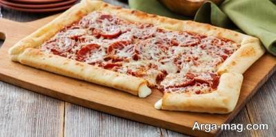 طرز تهیه پیتزا استاف کراست لذیذ ایتالیایی با خمیر مخصوص