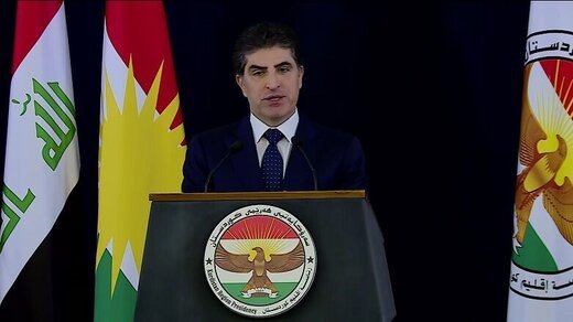 حضور بارزانی در مراسم تحلیف رئیسی