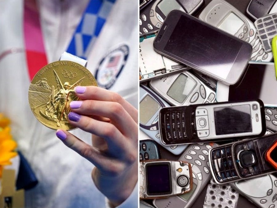 استفاده از گوشی های بازیافتی در ساخت مدال های المپیک توکیو