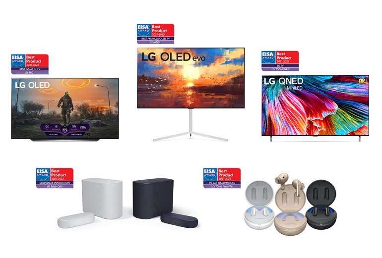 جایزه یک دهه نوآوری در تلویزیون برای LG OLED در جوایز EISA 2021