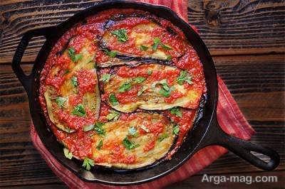 آموزش طرز تهیه خوراک گوجه بادمجان سرشار از ویتامین