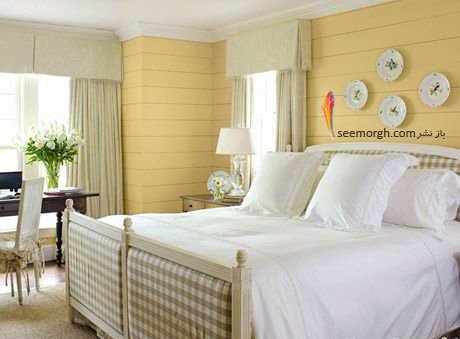 بهترین ترکیب رنگ اتاق خواب : دکوراسیون اتاق خواب به رنگ زرد