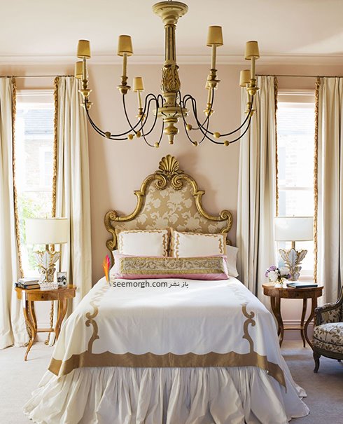 بهترین ترکیب رنگ اتاق خواب : دکوراسیون اتاق خواب به رنگ طلایی