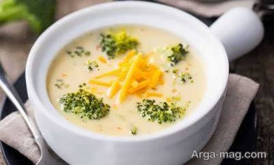 طرز تهیه سوپ پنیر و سبزیجات با فوت و فن ساده