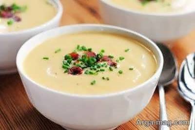 طرز پخت سوپ پنیر و سبزیجات