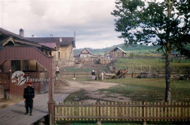 تصویری از مناظر روستایی در شوروی