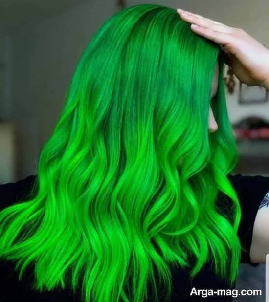 رنگ موهای سبز