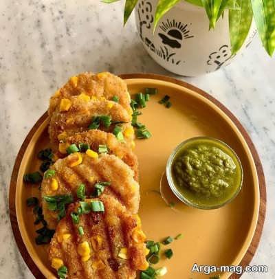 طرز تهیه کتلت ذرت با ساده ترین روش 