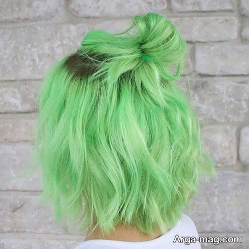 رنگ مو سبز پاستیلی 