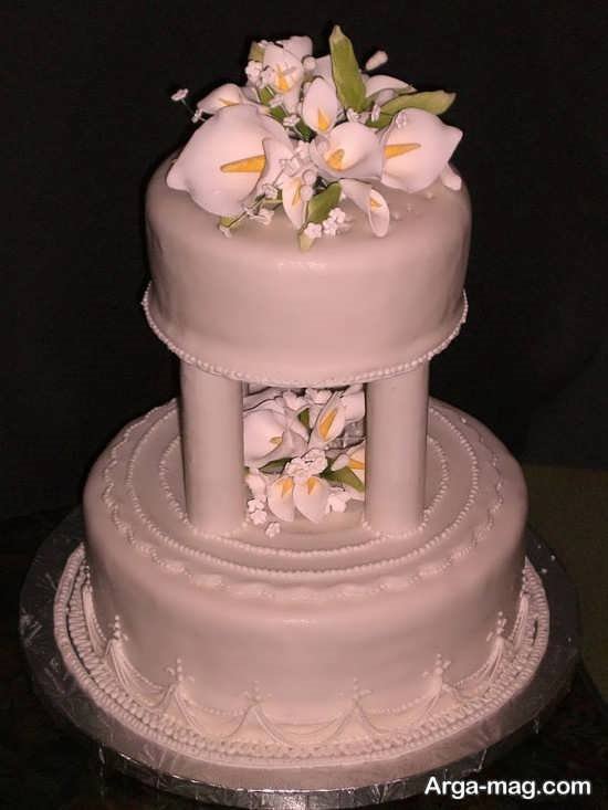 تزیین کیک با خمیر فوندانت برای عروسی 