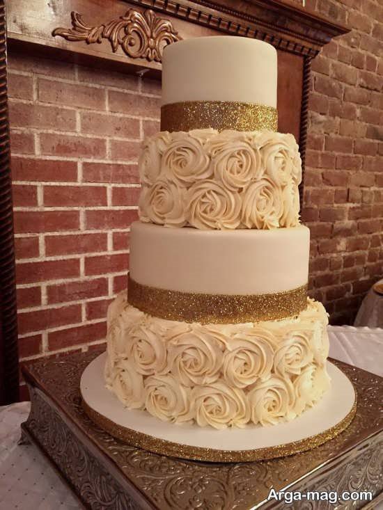 تزیین کیک ساده برای عروسی 
