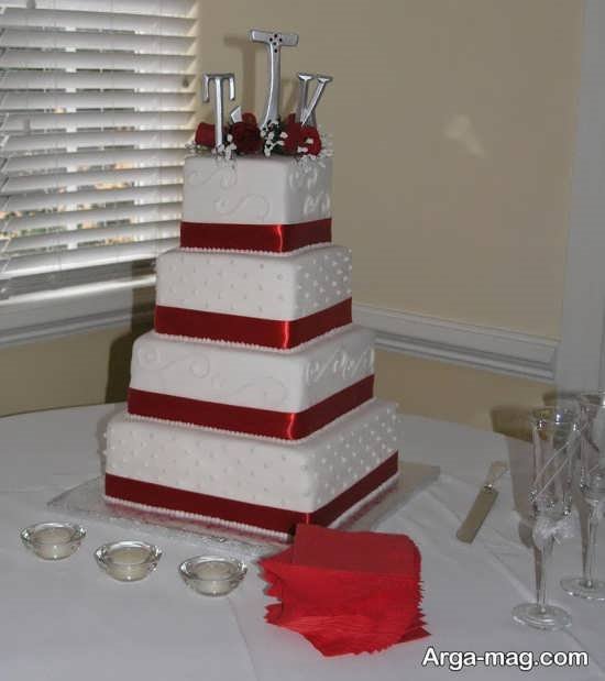 تزیین کیک چن طبقه برای عروسی 