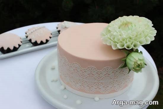 دیزاین شیک کیک عروسی با گل
