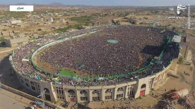 تجمع میلیونی جشن میلاد پیامبر اکرم در یمن / پیام ویژه "وحدت شیعه و سنی" در هفتمین سال نبرد با ائتلاف متجاوز سعودی +فیلم و تصاویر