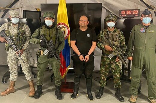 ببینید ؛ بازداشت رئیس بزرگ‌ترین کارتل کوکائین کلمبیا با 500 مامور و 22 بالگرد