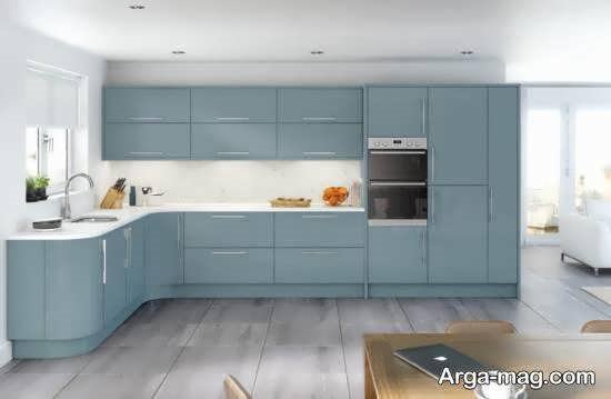 ایده های شیک و مدرن آشپزخانه با رنگ آبی