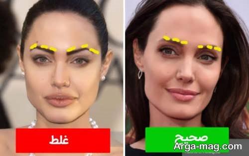 نحوه صحیح برای برداشتن ابرو مناسب صورت مربعی 