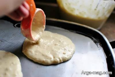 سرخ کردن پنکیک بدون شیر