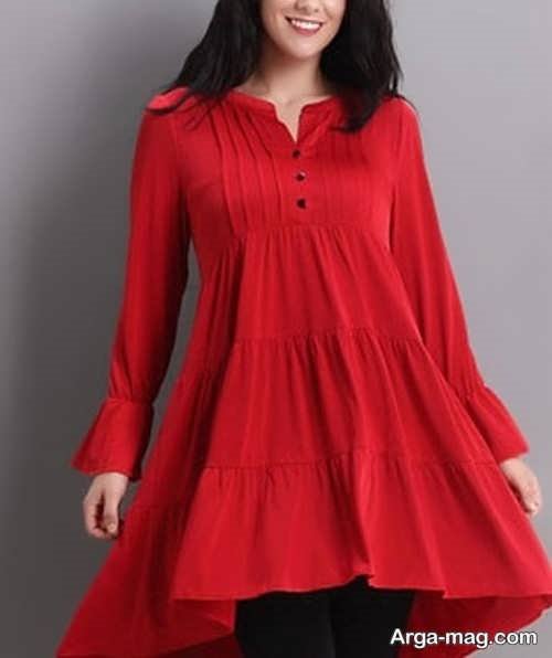 لباس حاملگی قرمز رنگ شیک