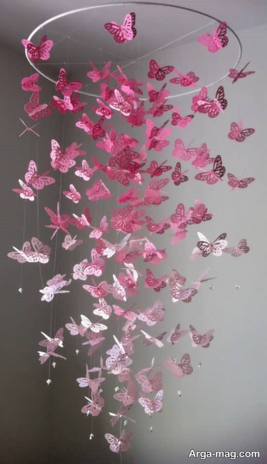 انواع آویز با پروانه پروانه
